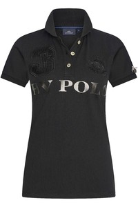 2023 HV Polo Womens Favouritas EQ Polo Shirt 403390002 - Black Metallic